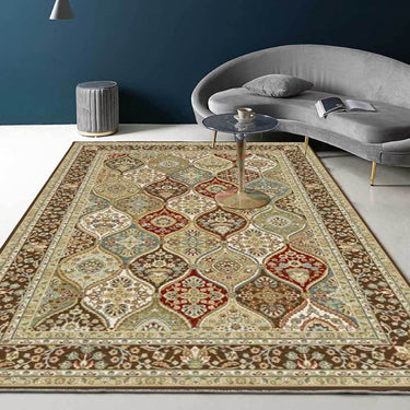 Retro Court Style Golden Living Room Rug - Casatrail.com